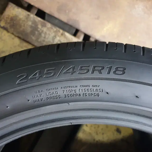 중고타이어 한국 벤투스 S1 AS 245/45R 18 96V 2본세트