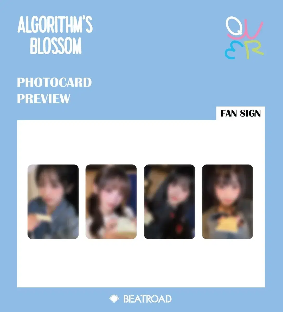 QWER Algorithms Blossom beatroad 2nd unreleased photocard to sell