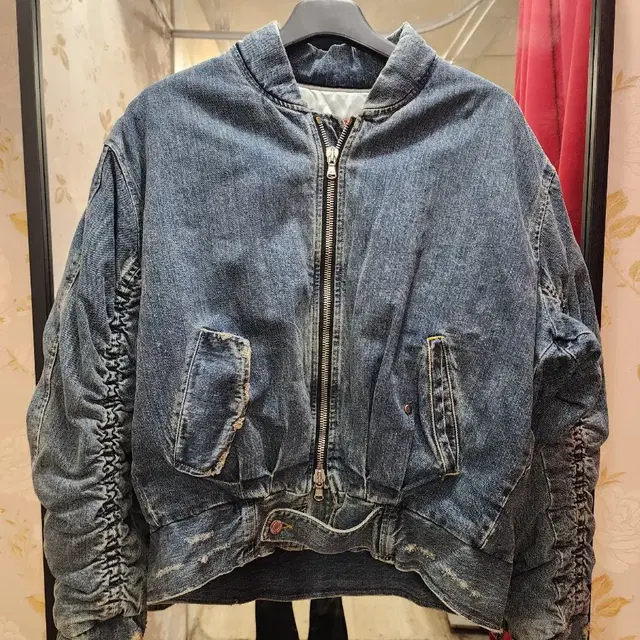 도미넌 스스트라반 청자켓 STONE WASH DENIM BOMBER