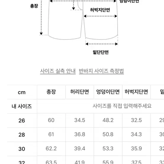 디키즈 워크쇼츠 28사이즈