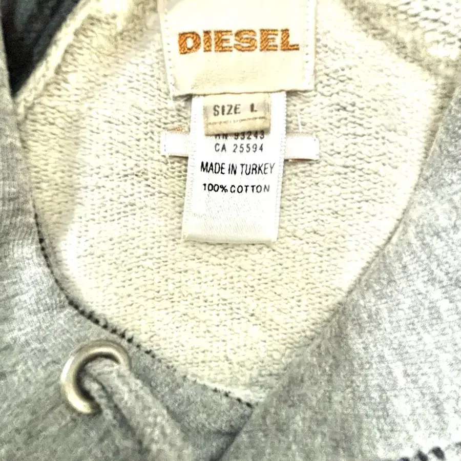 Diesel 디젤 모히칸 로고 후드 스웻셔츠 L