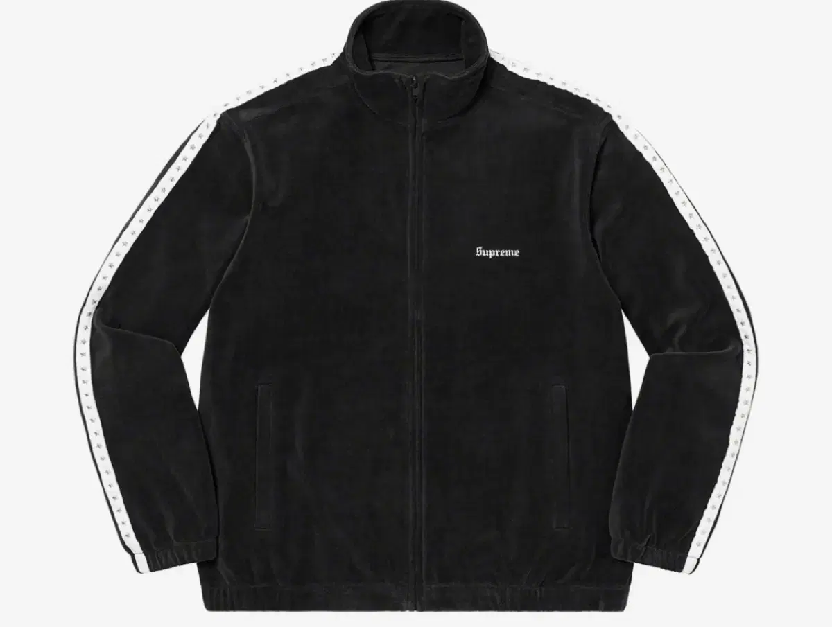 Supreme Velour Track Jacket Black