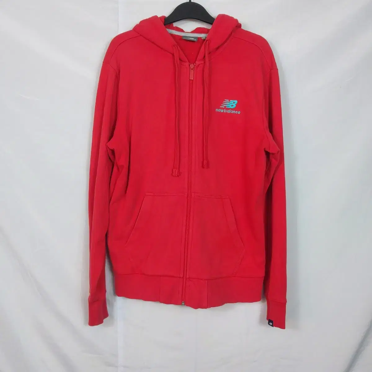 New Balance Red Hooded Zip Up 100