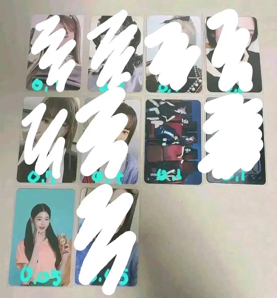 ive ahn yujin,lay,jang wonyoung,liz,new jeans minji photocard Sell!