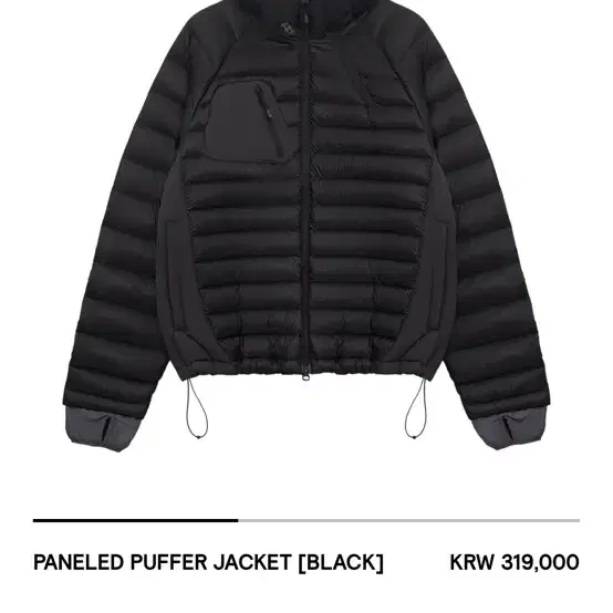 sansangear 산산기어 PANELED PUFFER 푸퍼자켓