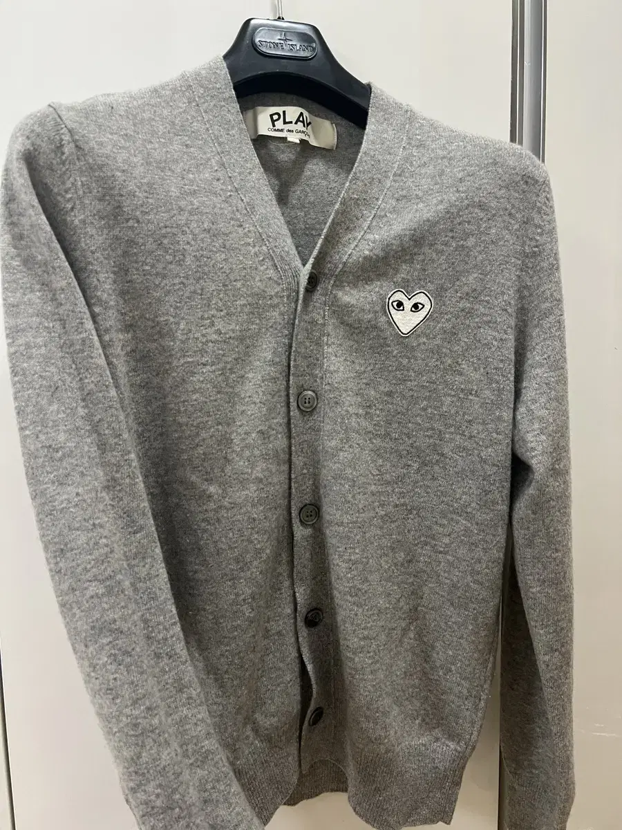 Comme des Garçons White Waffen Cardigan S