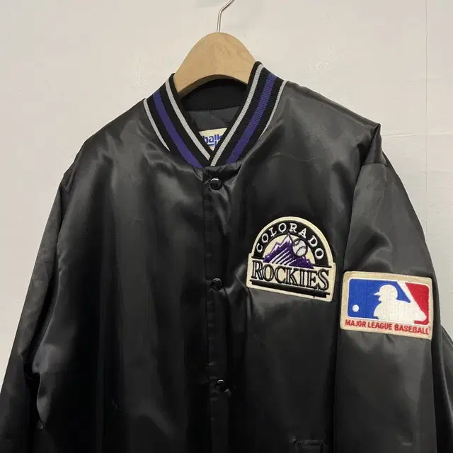 80s USA MLB 콜로라도 루키즈 바시티자켓