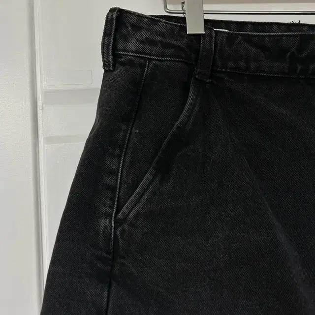 [ZARA] 자라 흑청 블랙 데님 치마바지 스커트팬츠 M(28-30)