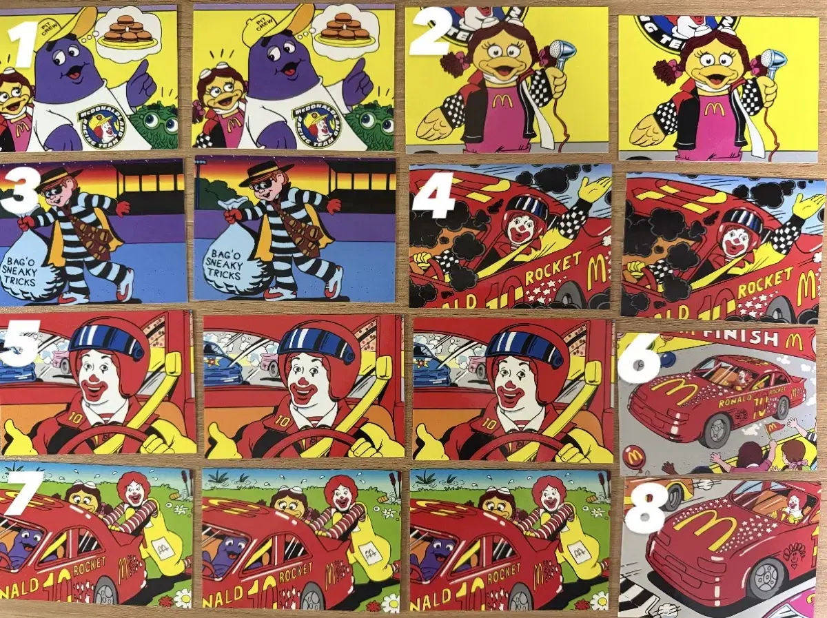 McDonald's Vintage Trading Cards