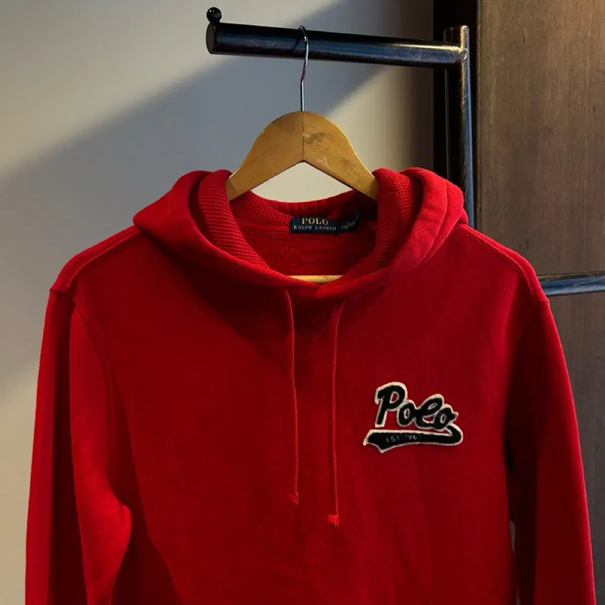 12386 - Polo Ralph Lauren Red Brushed Hoodie