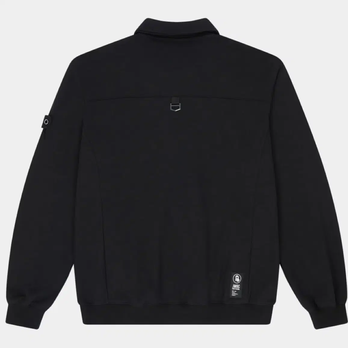 Collar Patch Half Zip-up Sweatshirts