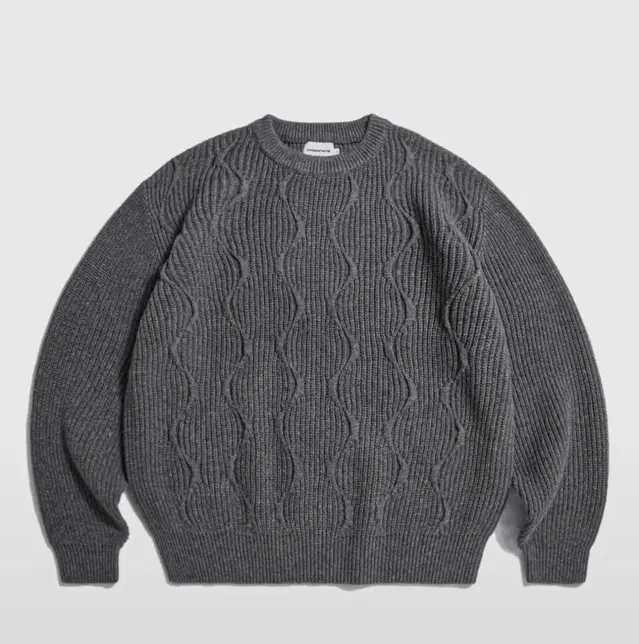 에스피오나지 onion pattern knit grey XL