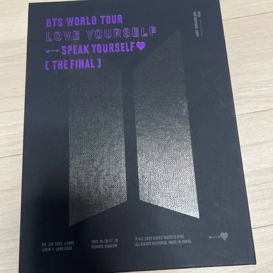 BTS WORLD TOUR SPEAK YOURSELF DVD