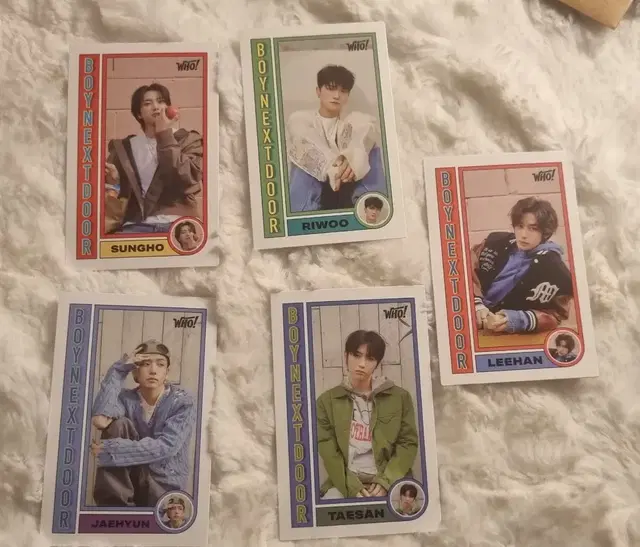 WHO 6 TRADING CARDS 보이넥스트도어 ( 운학 no )