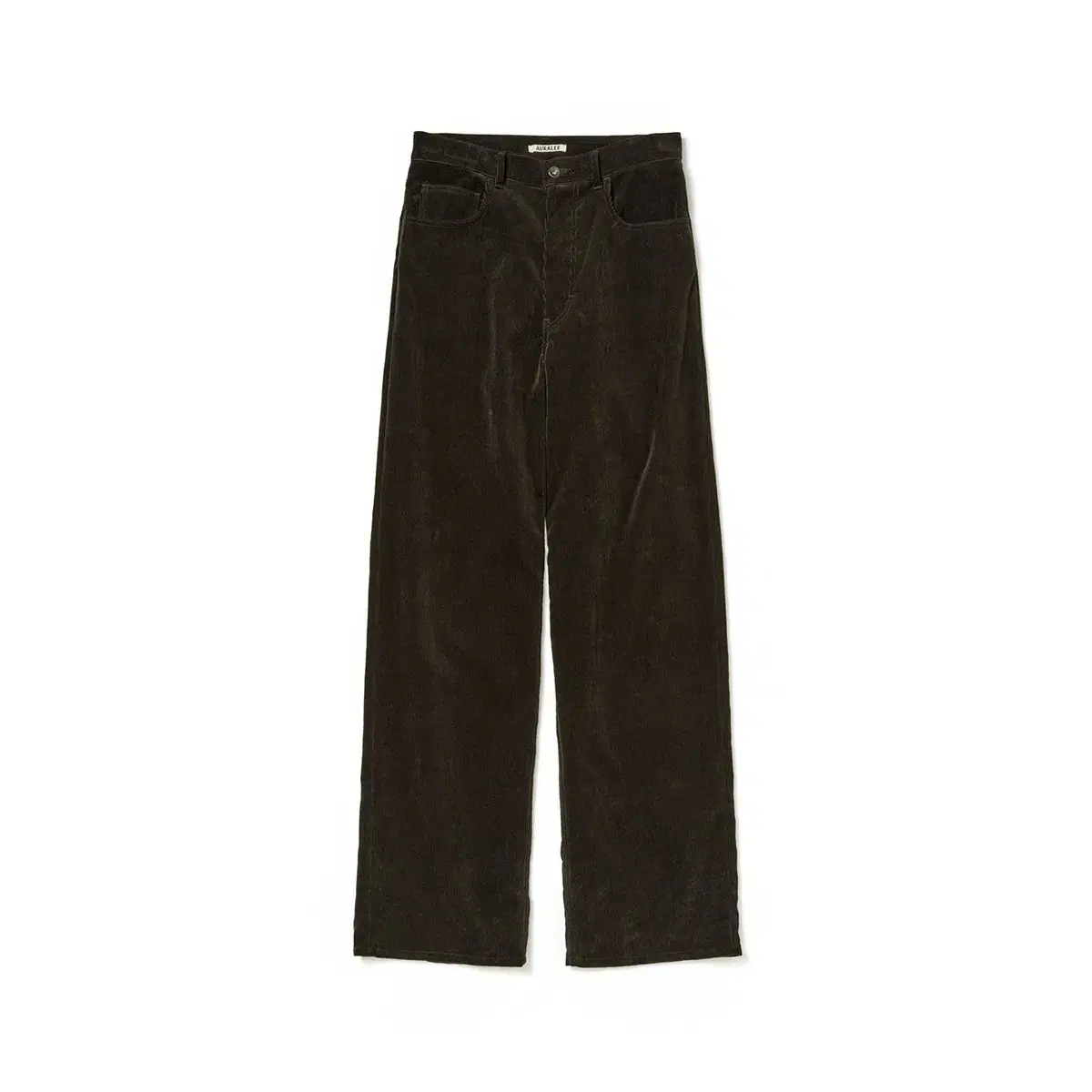 오라리 FINX CORDUROY PANTS (DARK BROWN)