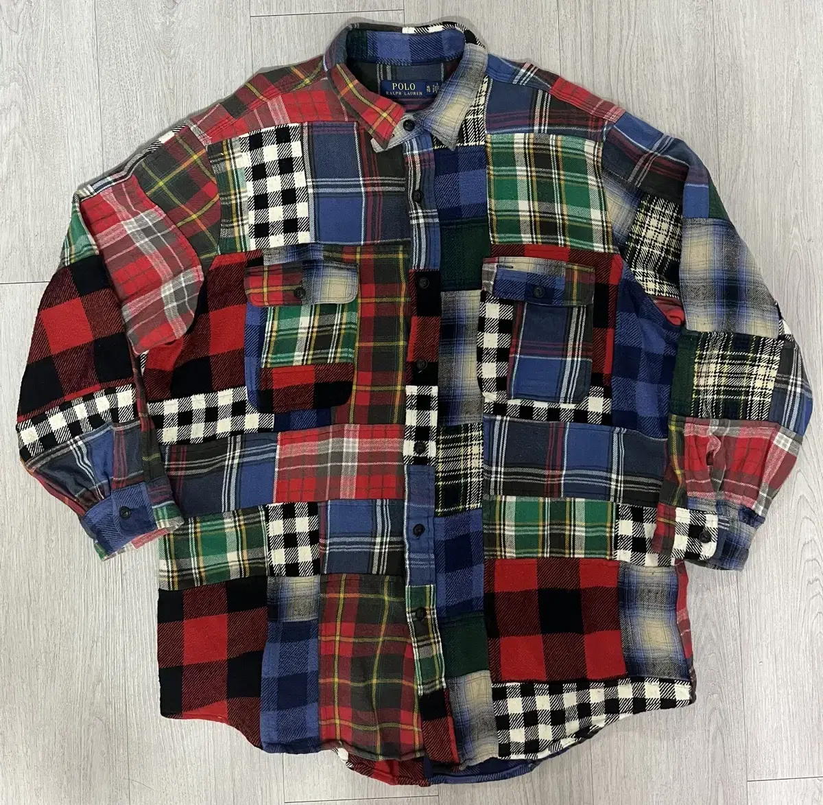 (XL) Polo Ralph Lauren Patchwork Check Shirt