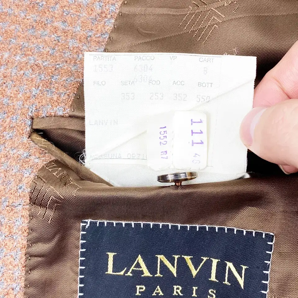 LANVIN PARIS 랑방 트위드 자켓