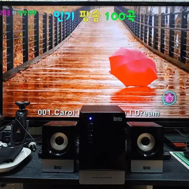 Britz BR-1200 앰프내장형스피커 우퍼기능 17년12월산