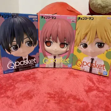 Qposket 체인소맨 피규어 3종 세트 하야카와 아키 마키마 덴지