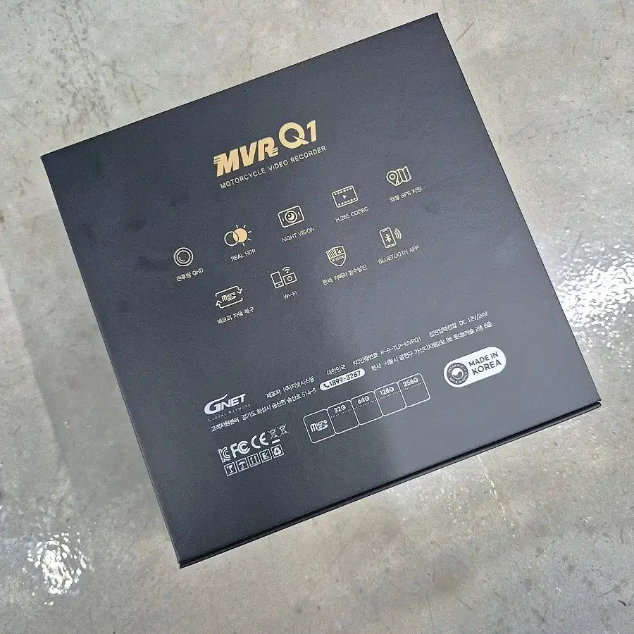 지넷 MVR Q1 128기가 2채널 QHD 오토바이 블랙박스 최저가