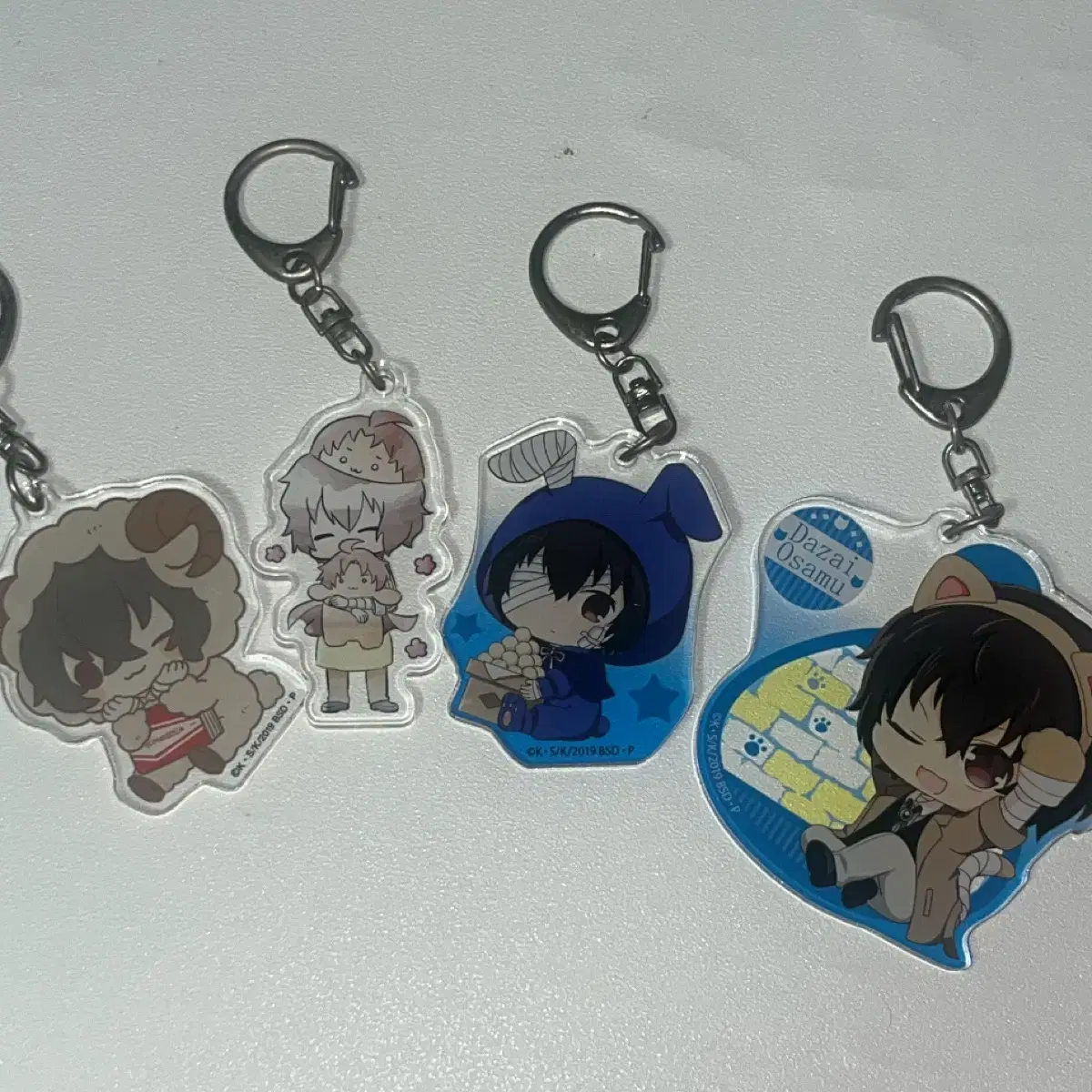 Bunho Stray Dogs Moon Dog Osamu Dazai Keyring