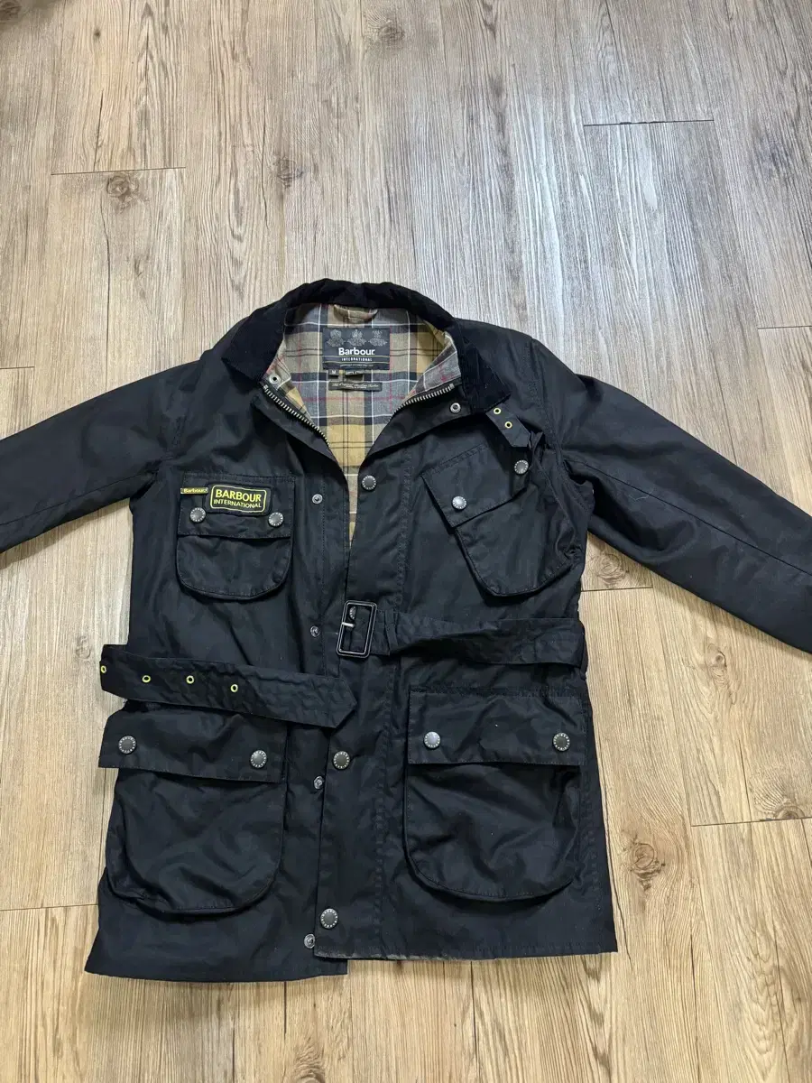 Barbour Slim International Black Wax Jacket