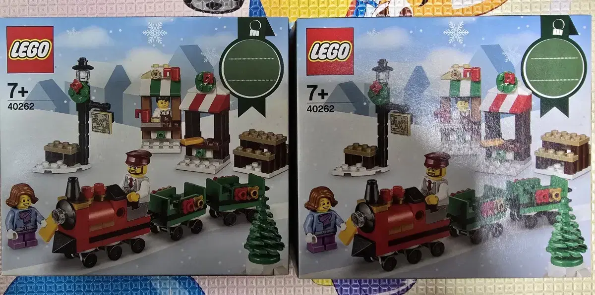 LEGO 40262 winter Christmas Train Ride 2 Sheets