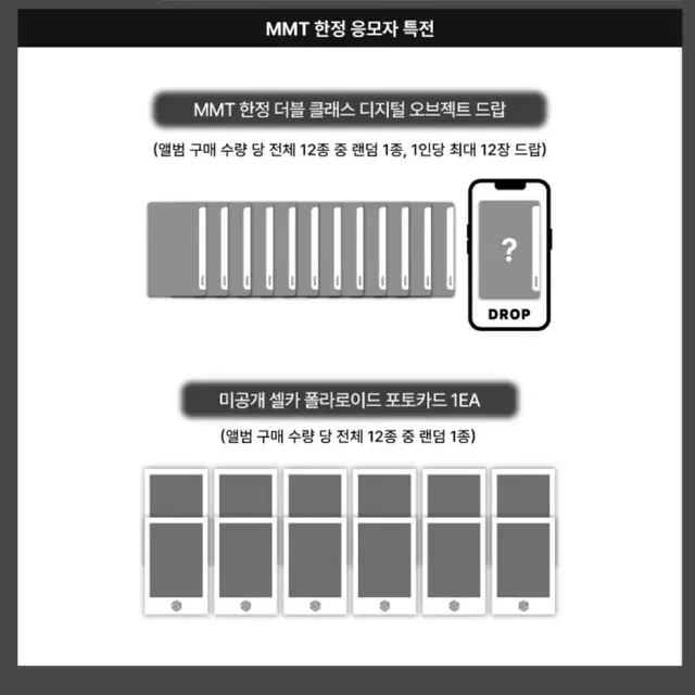 트리플에스 마뮤테 MMT 쇼케이스 디지털 오브젝트 포토카드 분철 양도