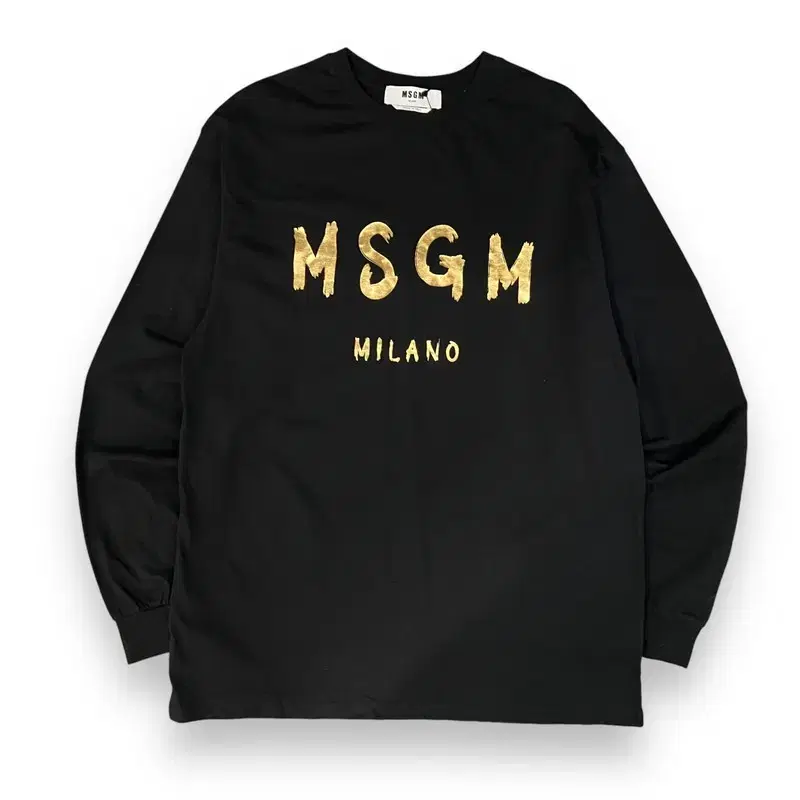 Msgm 골드 로고 롱슬리브 y07070