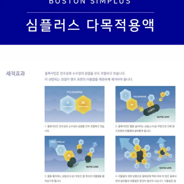 보스톤 심플러스 다목적용액 30ml (새상품) 6개