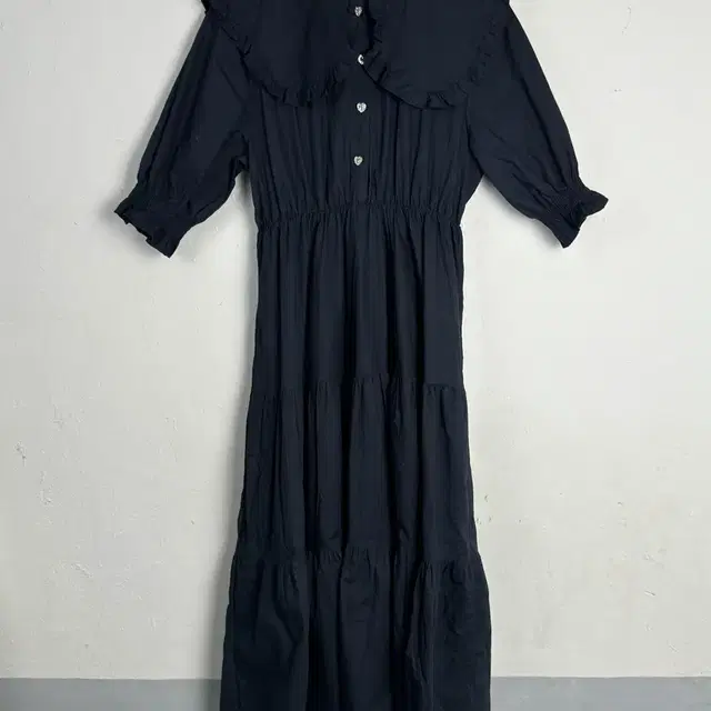 vintage navy prairie dress