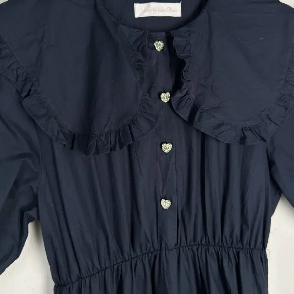 vintage navy prairie dress