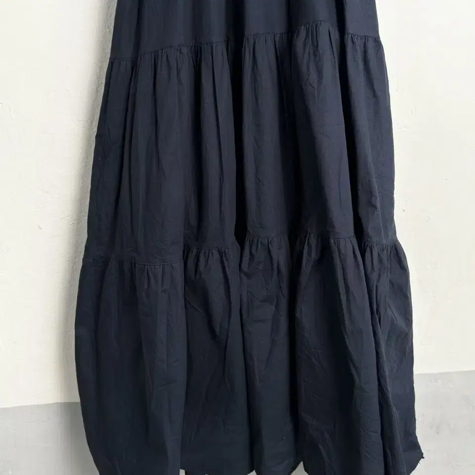 vintage navy prairie dress