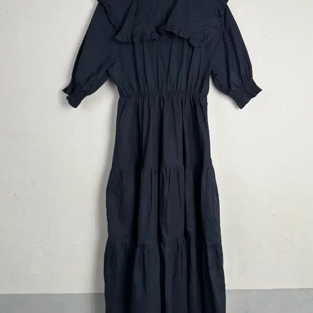 vintage navy prairie dress