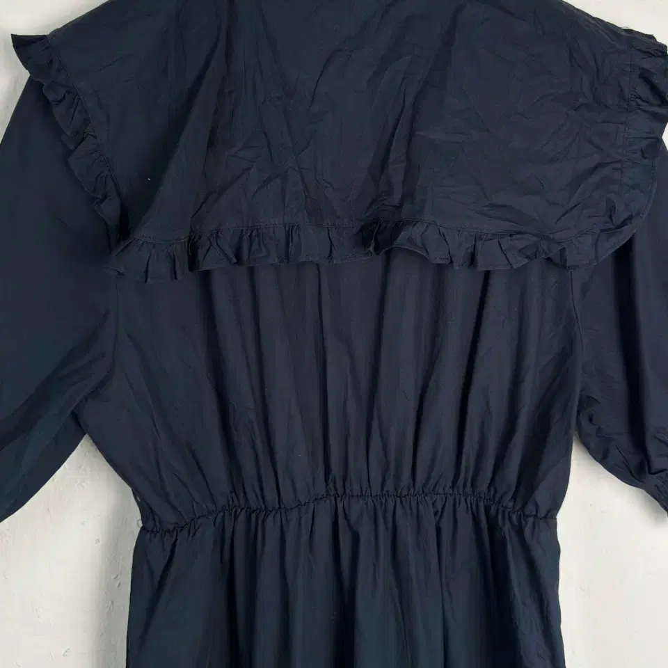 vintage navy prairie dress