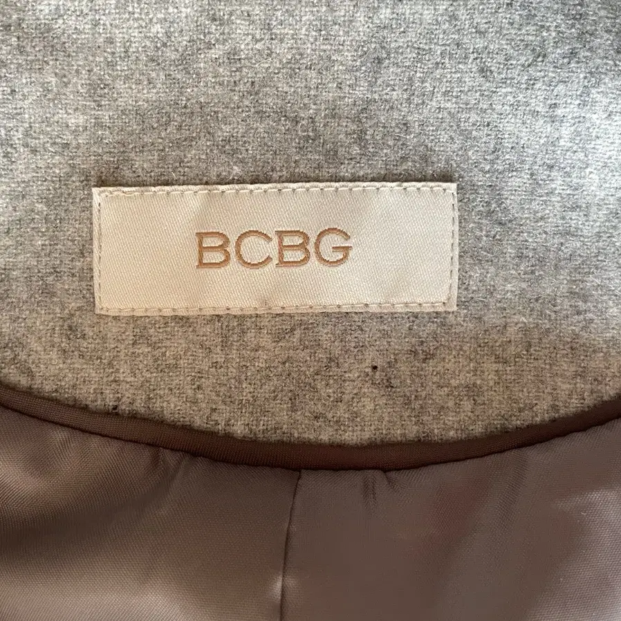 BCBG 여성 55 조끼 베스트 울 혼방 코트 회색 모직 S