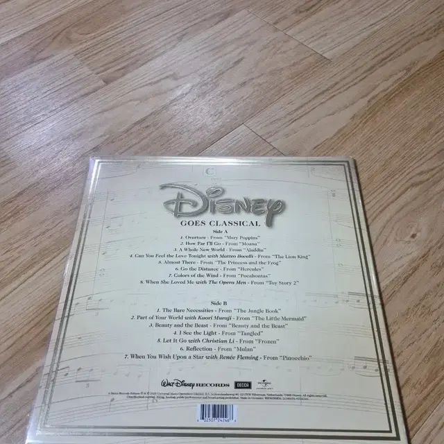 택포)디즈니 Disney Goes Classical LP 개봉반