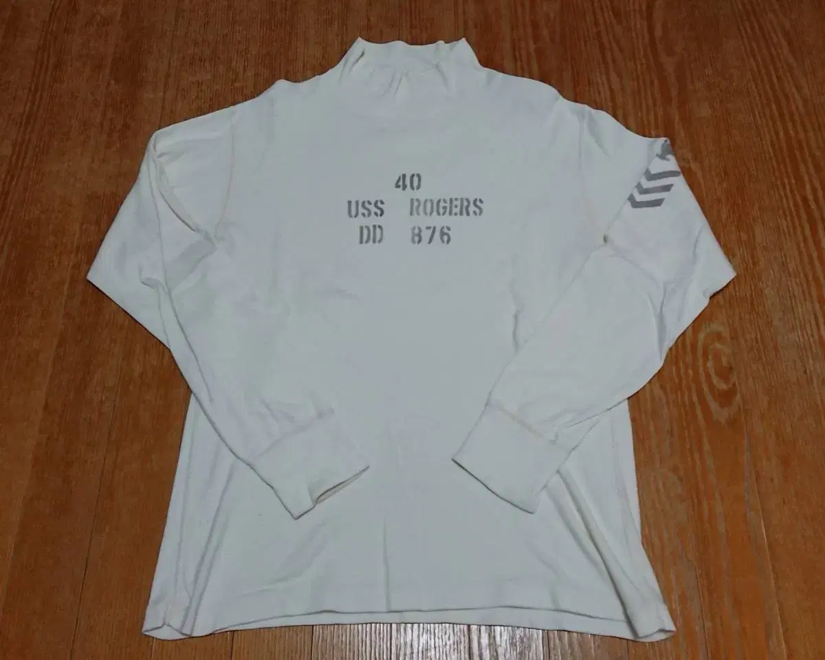 Real McCoy U.S. Navy Vahn Mock Tee U.S.N USS ROGERS