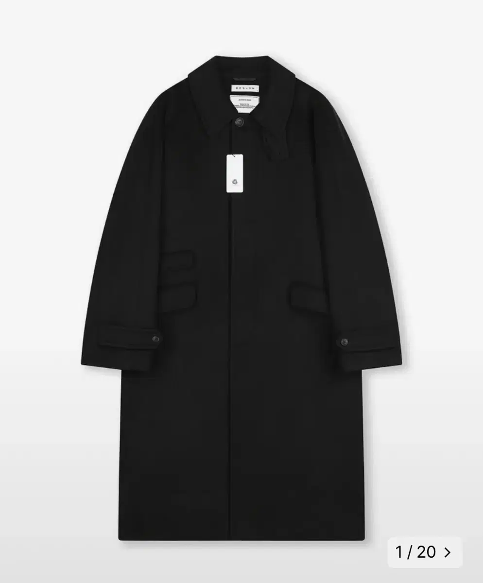 [TACKPO] Bislot Cashmere Balmacan Coat S Black