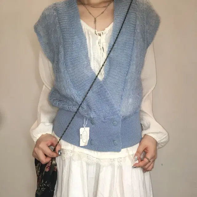 sora knit vest cardigan