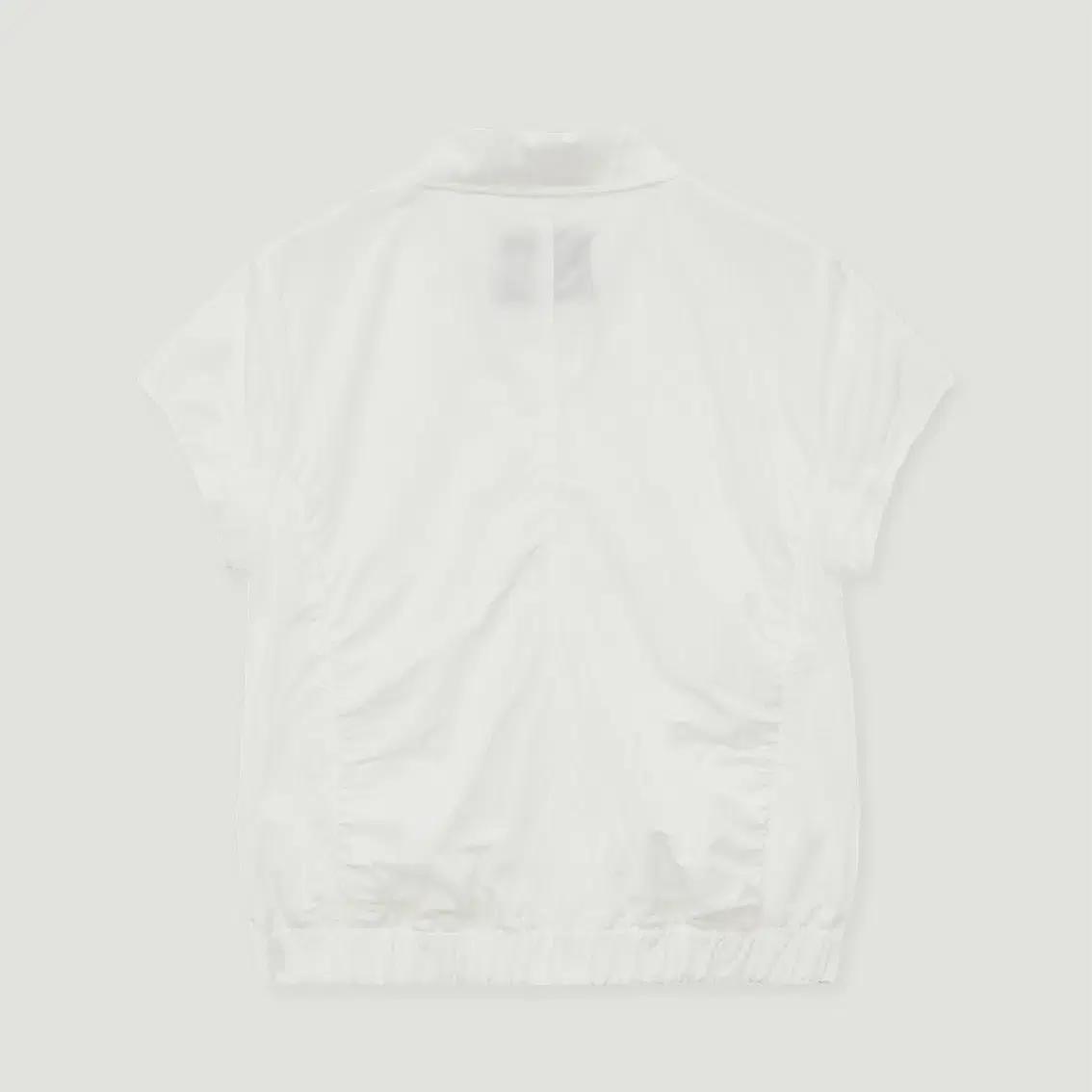 (새상품)YUSE SHIRRING NYLON SHORT SLEEVE JA