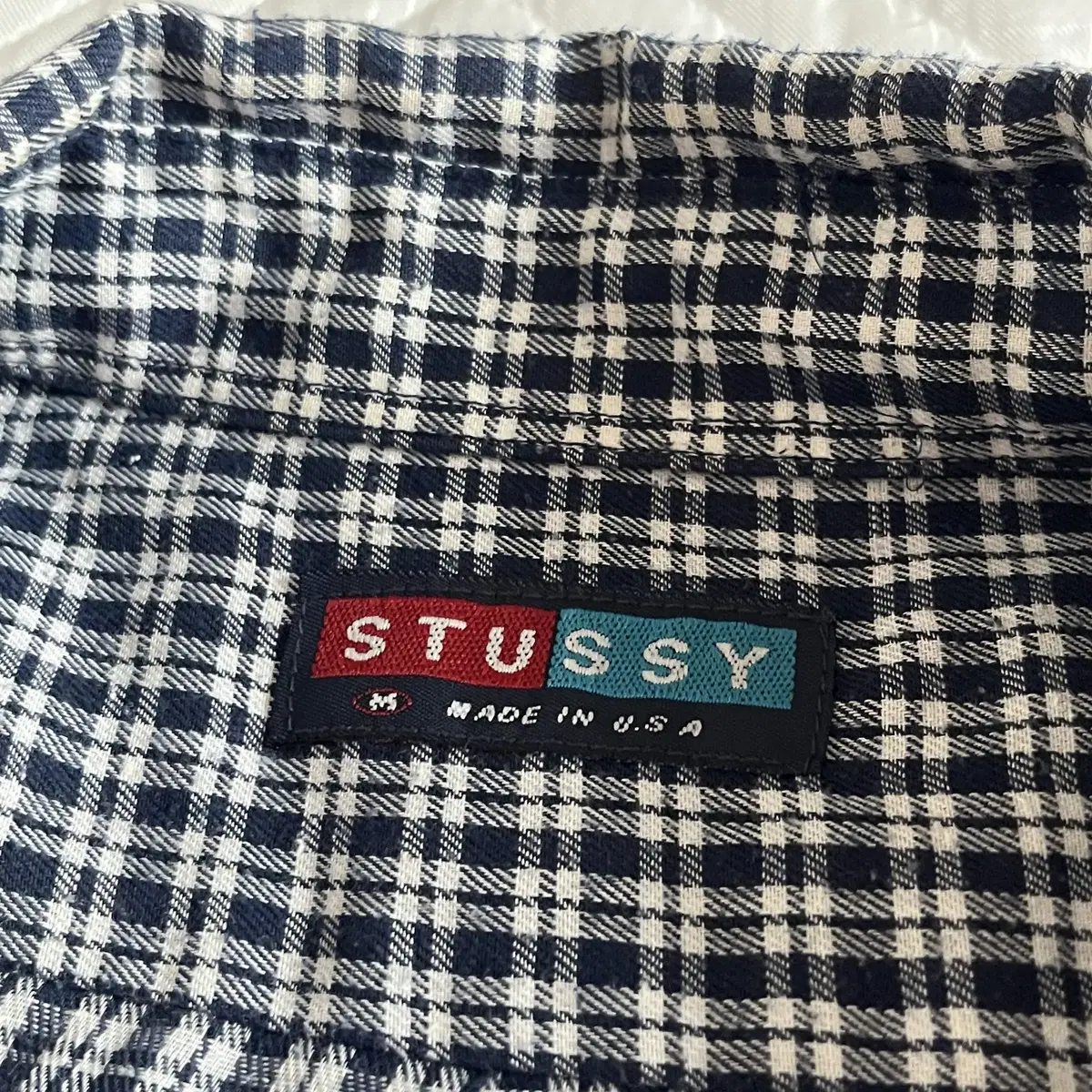 Stussy 90's check shirt ( made in USA )