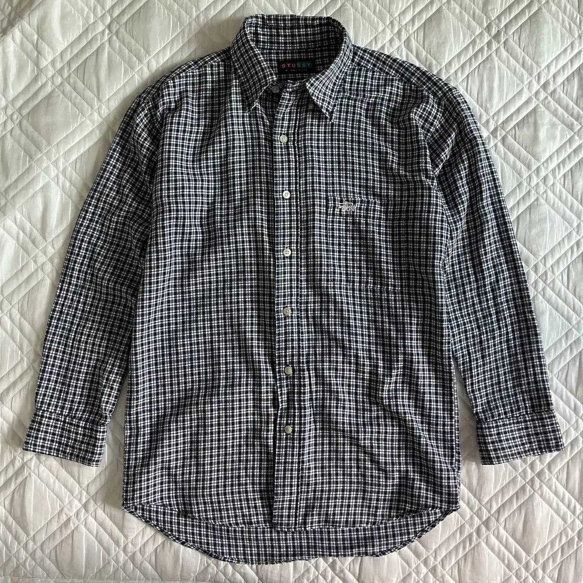 Stussy 90's check shirt ( made in USA )