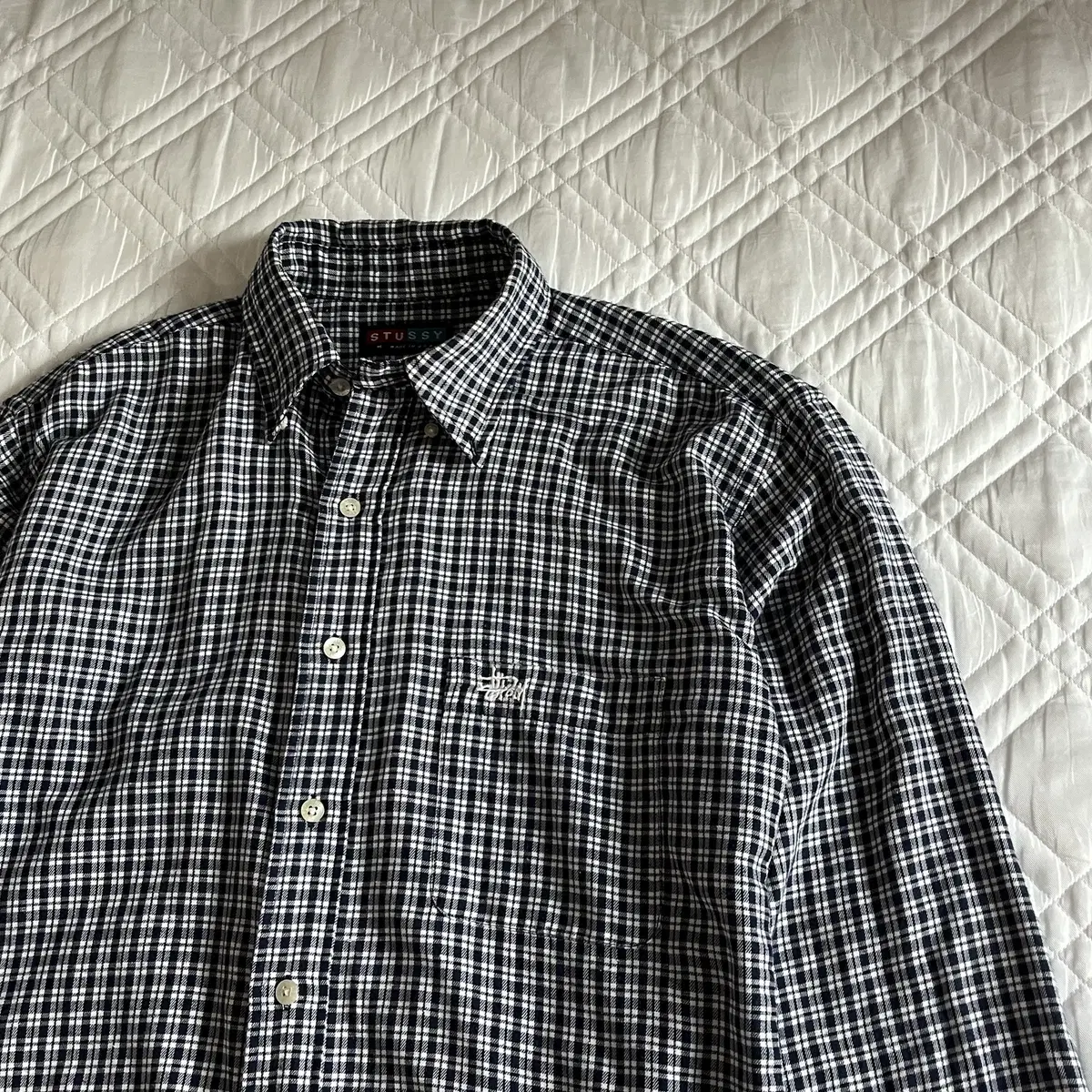 Stussy 90's check shirt ( made in USA )