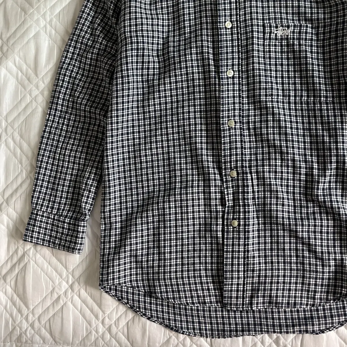 Stussy 90's check shirt ( made in USA )