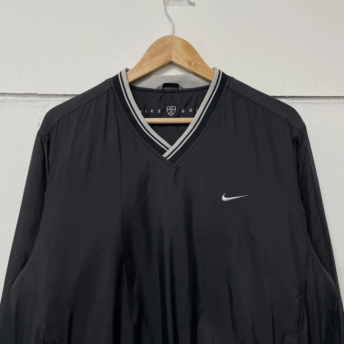 Nike Black Swoosh Quilted Warm Up