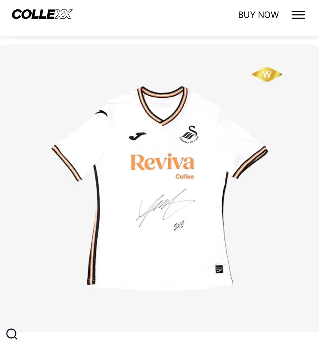 Swansea player Umji sign jersey (real jersey)