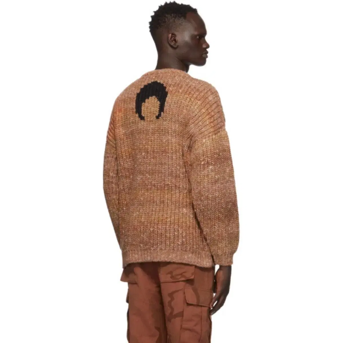 Marineser Orange Chunky Sweater