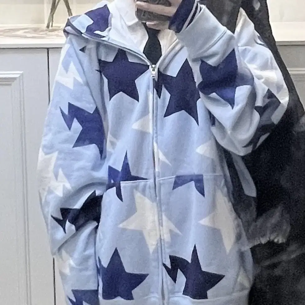 [L]베이프 빈티지 블루 스타 후드집업 BAPE AAPE 판매합니다