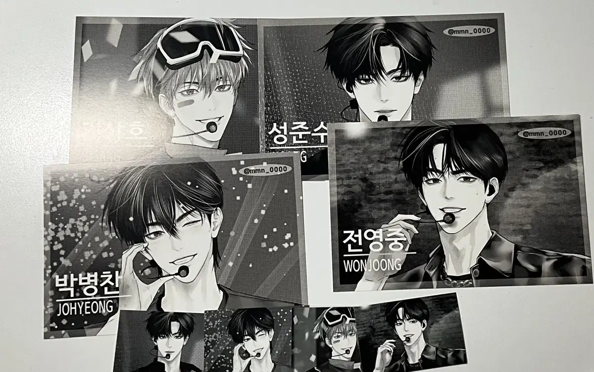 Mingyunim Garbage Time Gakta Idol postcard Sung Junsoo Jeon Youngjoong Kiseho Park Byungchan